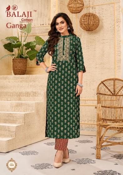Balaji ganga vol-1 straight kurtis wholesale